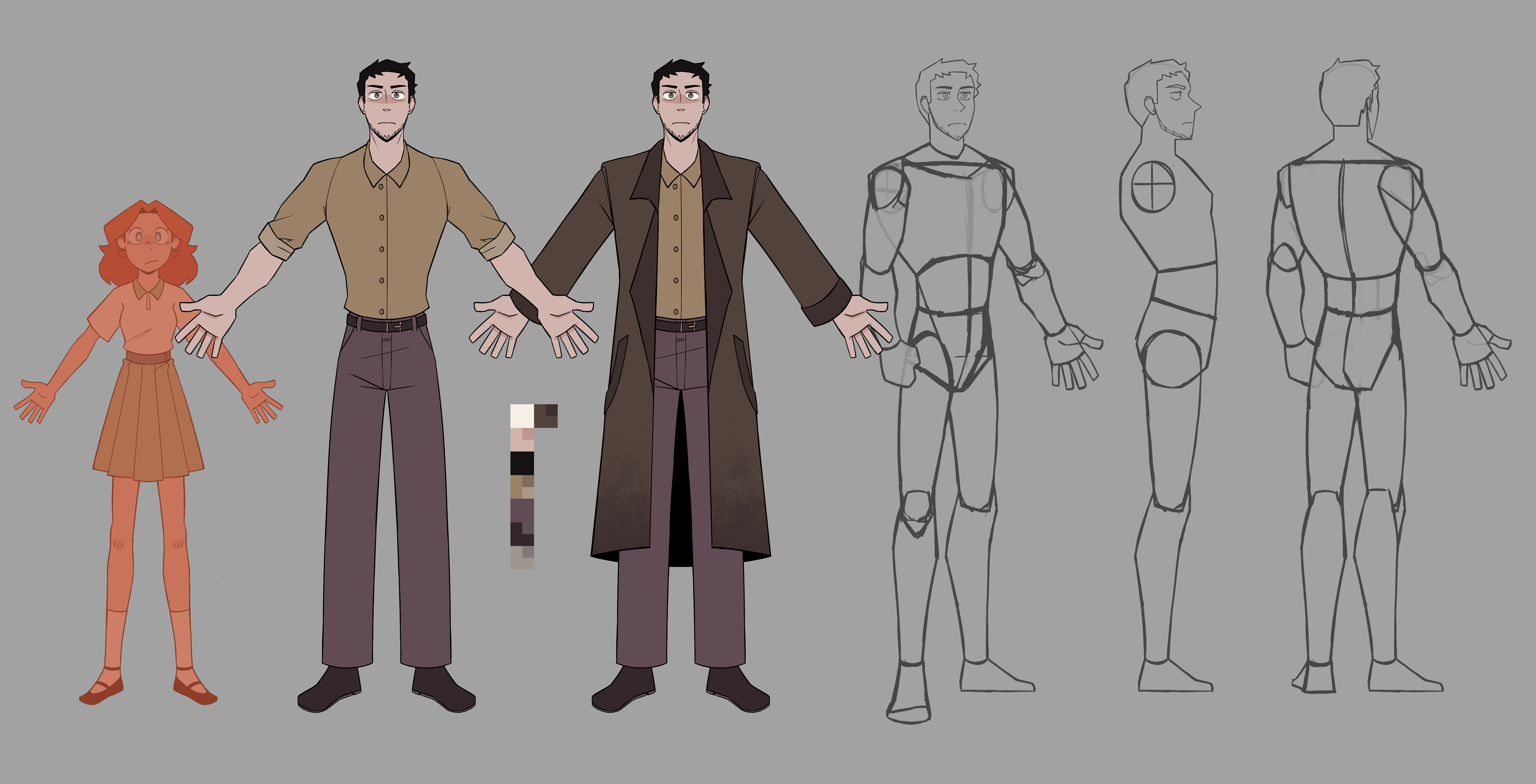 A wip ref sheet of Gerald